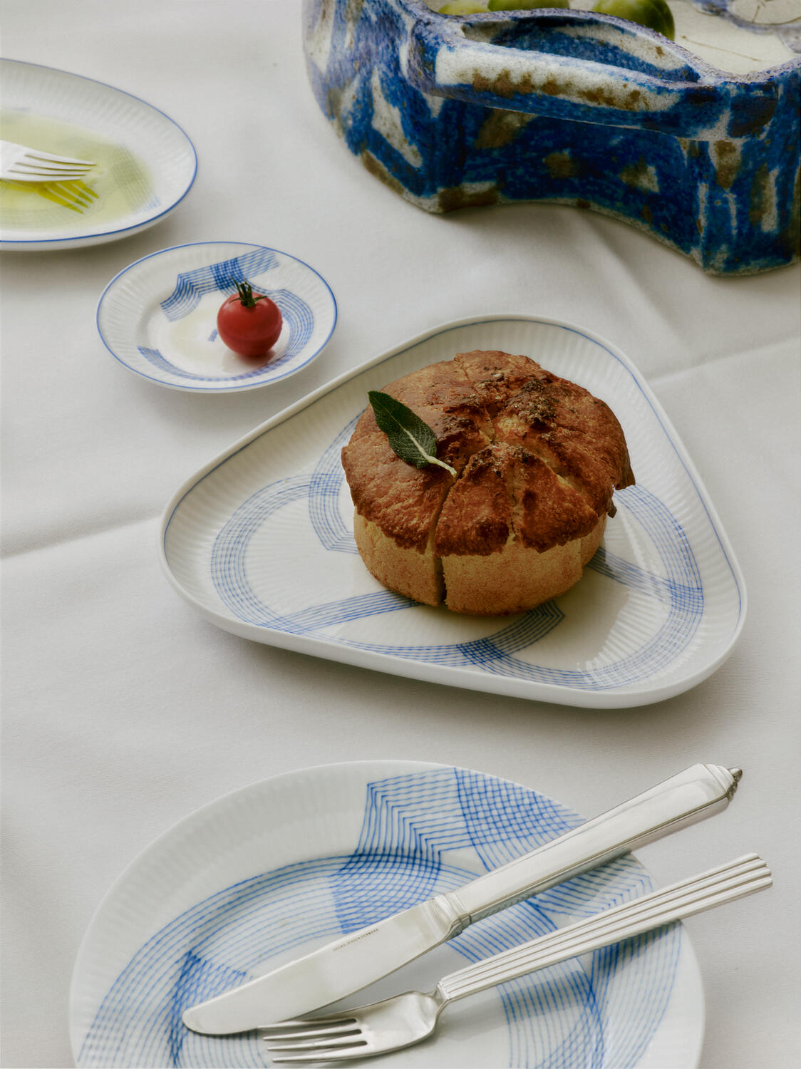 Motif trekantet fad - 23 cm